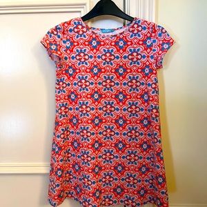 J.McLaughlin Girls Short Sleeve Dress Multi Colored
